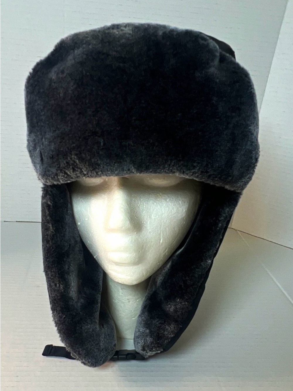 Canada Weather Gear Faux Fur Ushanka Trapper Hat Gray Winter Aviator Cap One SZ